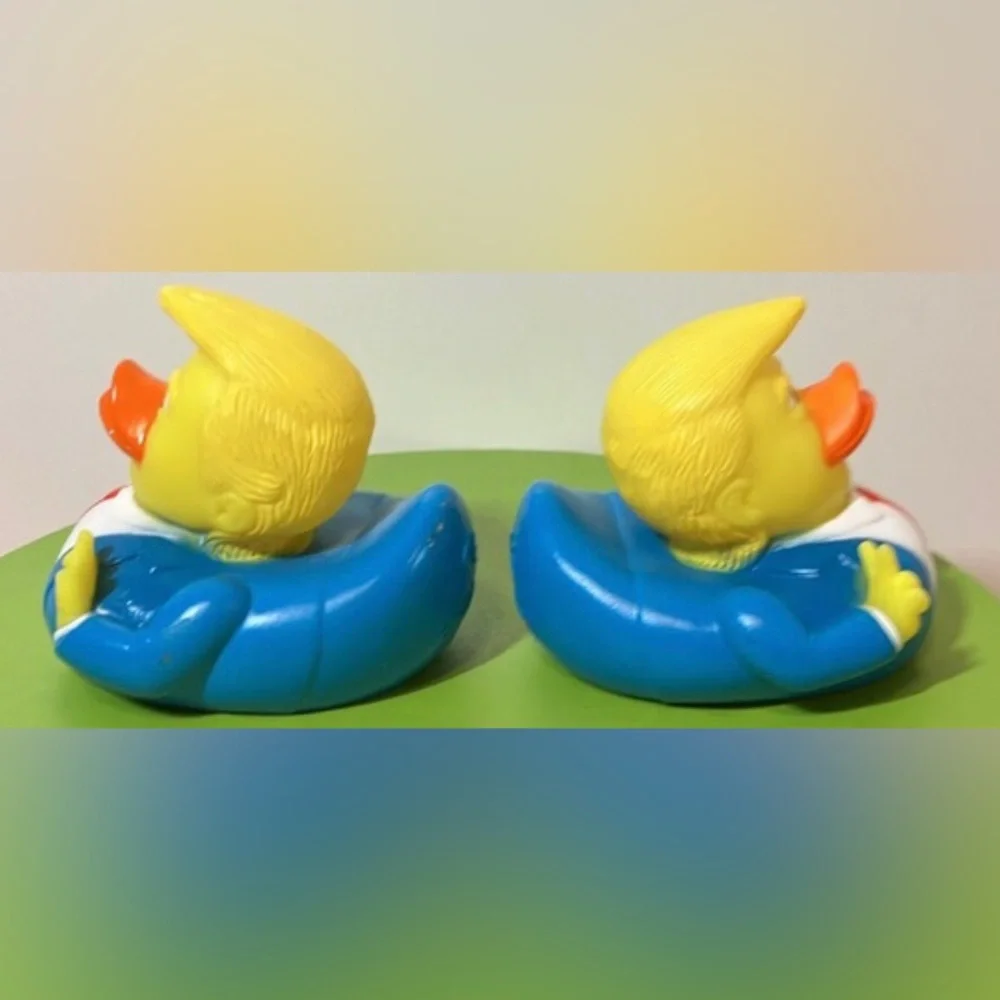 Donald Trump The 47th USA President Rubber Duck Floating Bath Toy - 2 pc. Set